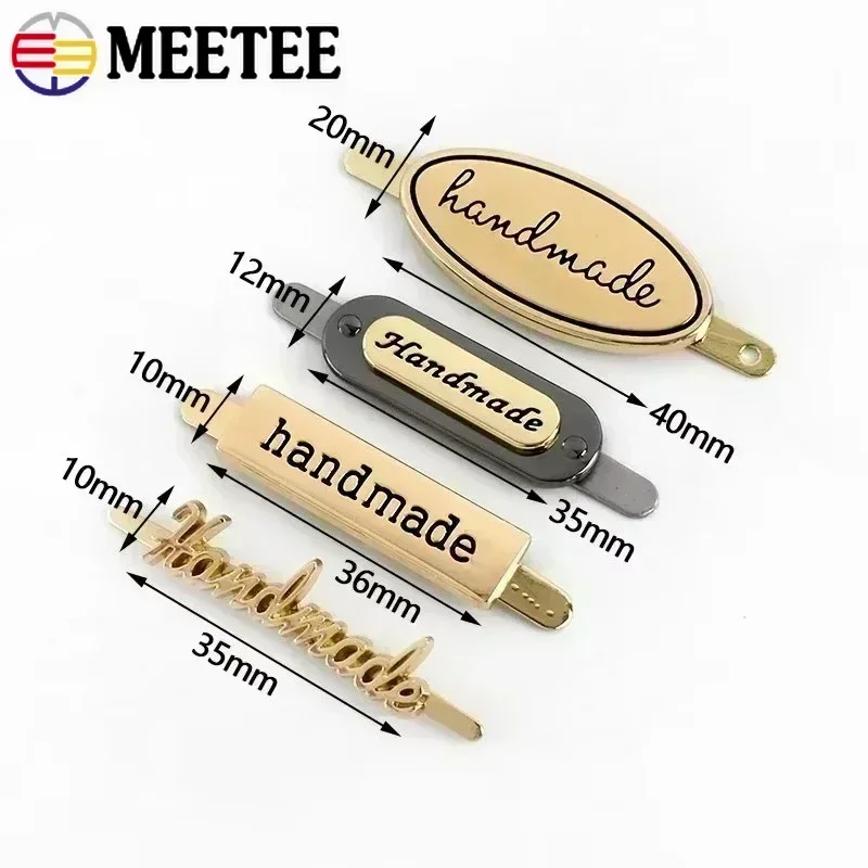 10/20Pcs 12-50mm Metal Handmade Bag Label Tags Decorative Buckle for Purse Clothes Handcraft Hardware Sewing Accessory Supplies view 3