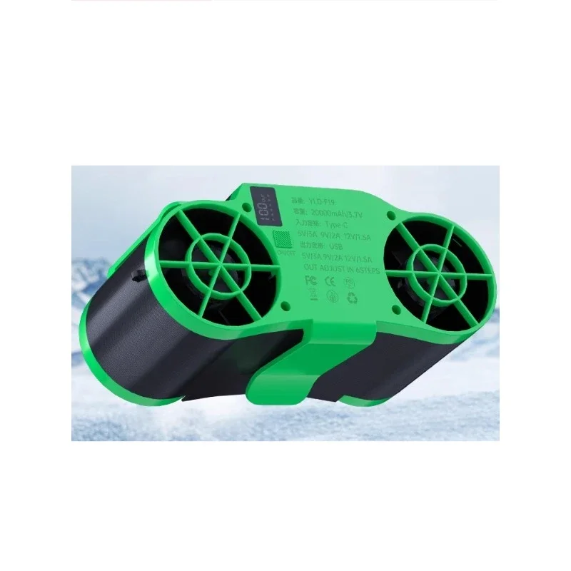 Hanging waist fan portable summer clip waist to cool off super strong wind charging refrigeration small air conditioner super