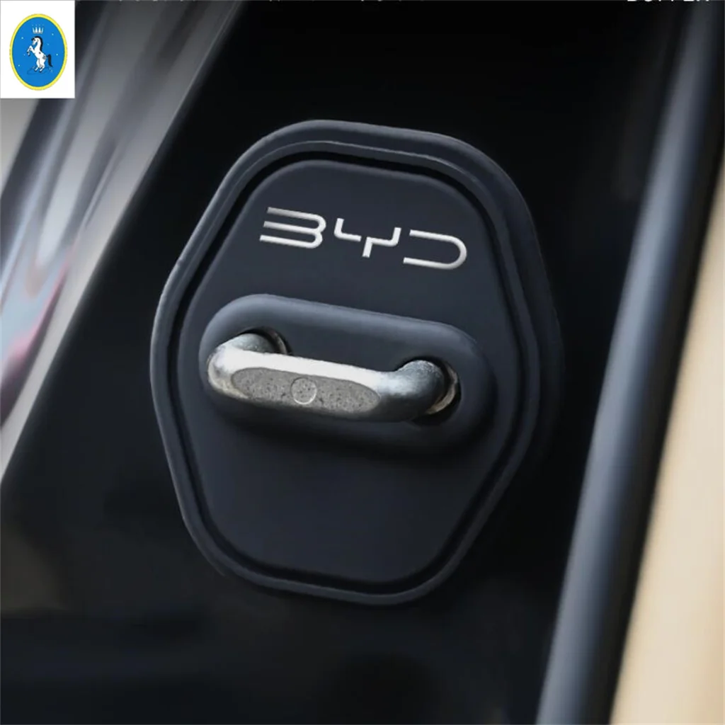 

Door Mute Damping Cushion Silicone Door Lock Buckle Car Door Anti-collision Protective Cover For BYD Seal U Sealion 6 2024 2025