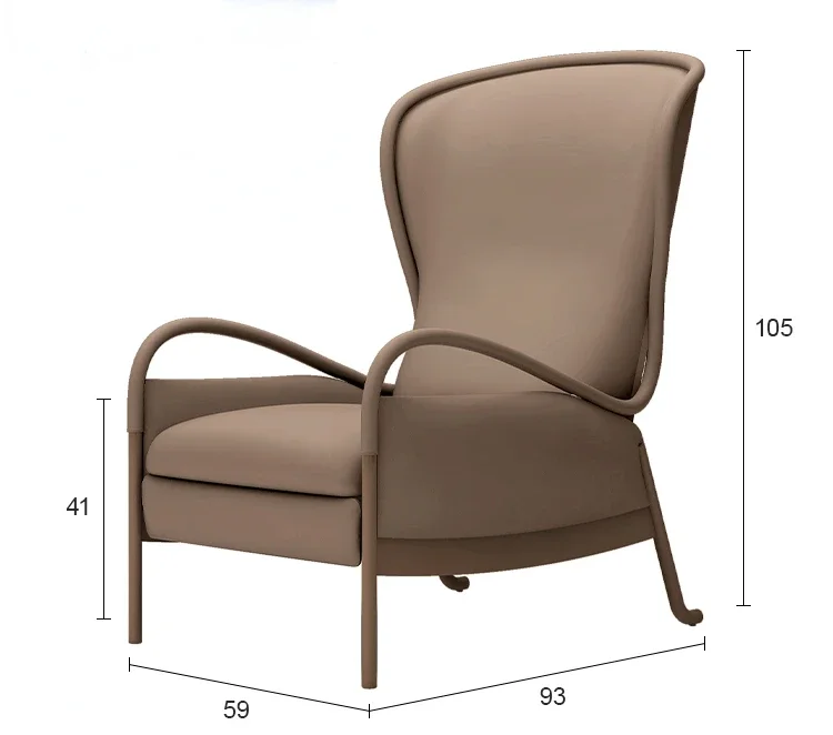 Microfiber leather living room simple leisure multi-functional single recliner