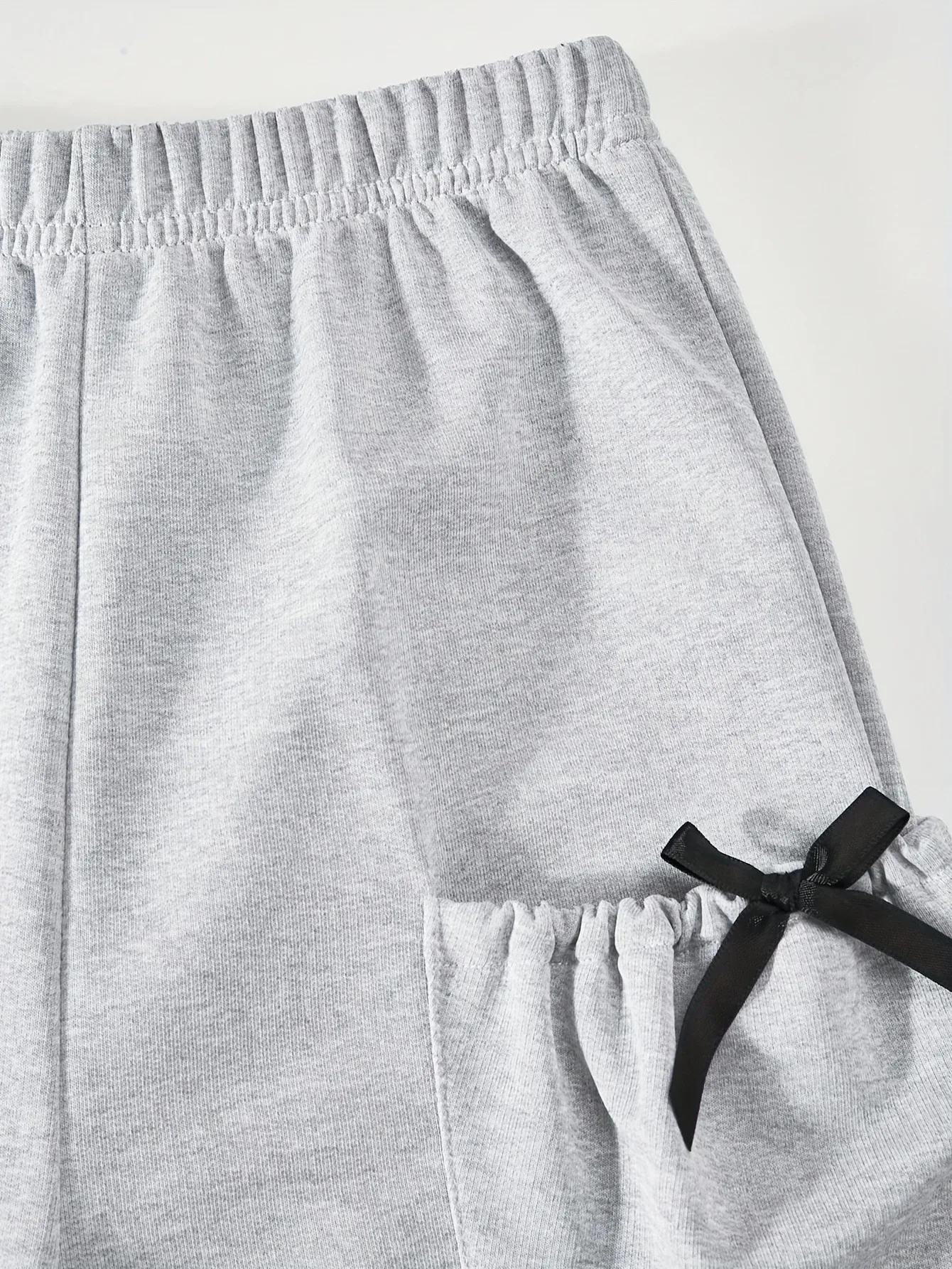 Kawaii-Jogginghose für Teenager-Mädchen, Cartoon-Katzen-Schleifen-Stern-Muster, elastische Taille, Cargo-Hose mit weitem Bein für den täglichen Street-Shooting-Einsatz – Detail 4