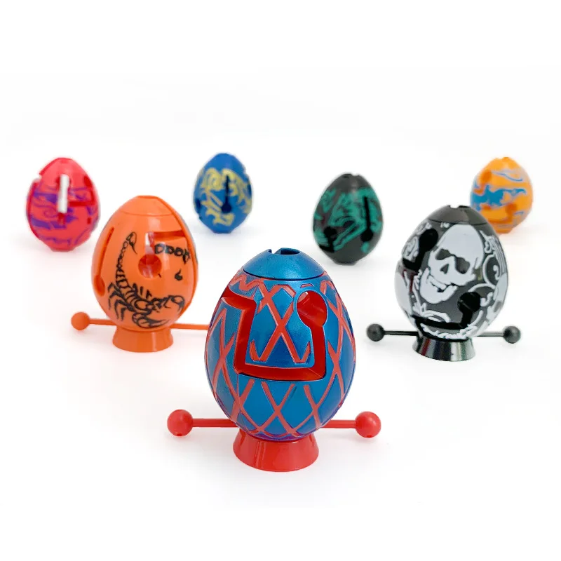 Fun Puzzle Maze Egg 3D Maze Ball Thinking Decompression Intelligence Unlocking Children's Toys Christmas Birthday Gift