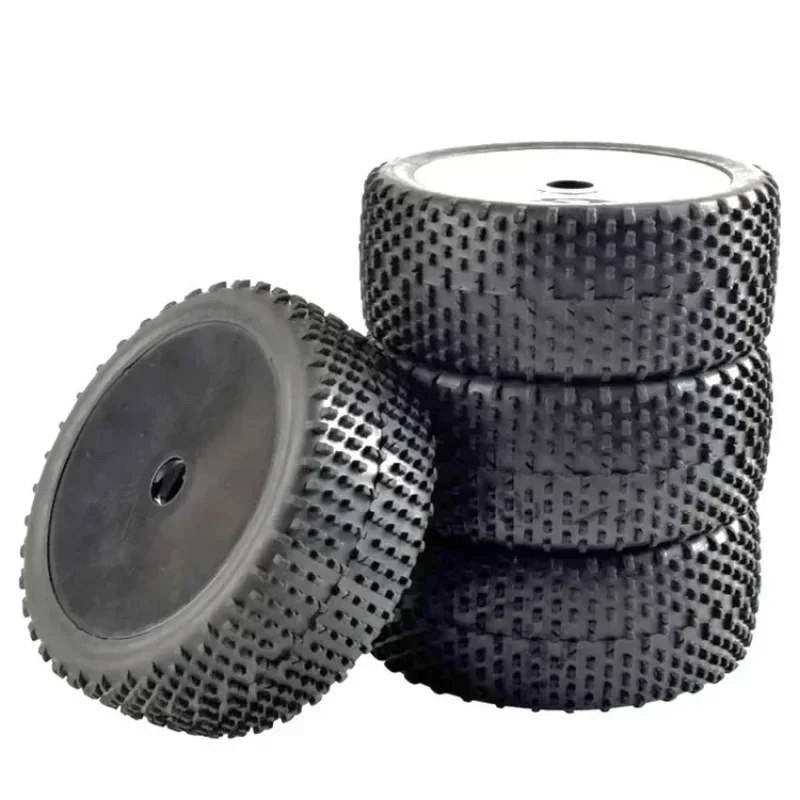 ยางรถออฟโรด 4 ชิ้น ขนาด 112 มม. พร้อมดุมล้อหกเหลี่ยม 17 มม. สำหรับรถแข่ง RC ขนาด 1/8 ขับเคลื่อน 4 ล้อ ใช้กับเครื่องยนต์ไนโตร HPI HSP BAZOOKA CAMPER Kyosho ZD Hongnuo