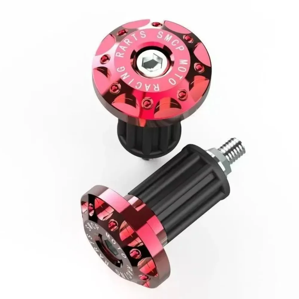 1PC Motorcycle Handlebar End Weights-CNC Metal Bar End Sliders Grips for Dirt Bike, Moto Cruiser-Counterweight Plug Accessories