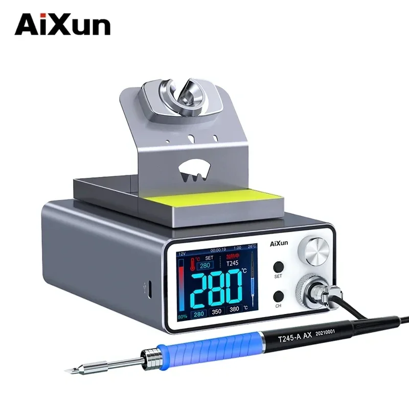 JC AIXUN Soldering Station T3AS 200W T3BS 75W With Electric Soldering Iron T115/T210/T245 For Mobile Phone SMD BGA Repair Tools