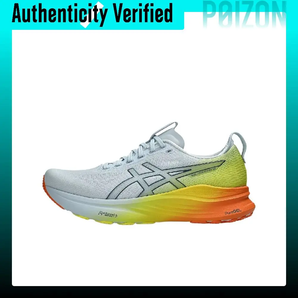 ASICS GEL KAYANO 32 Breathable Running Shoes Men's Blue Yellow Orange 1011C284-400