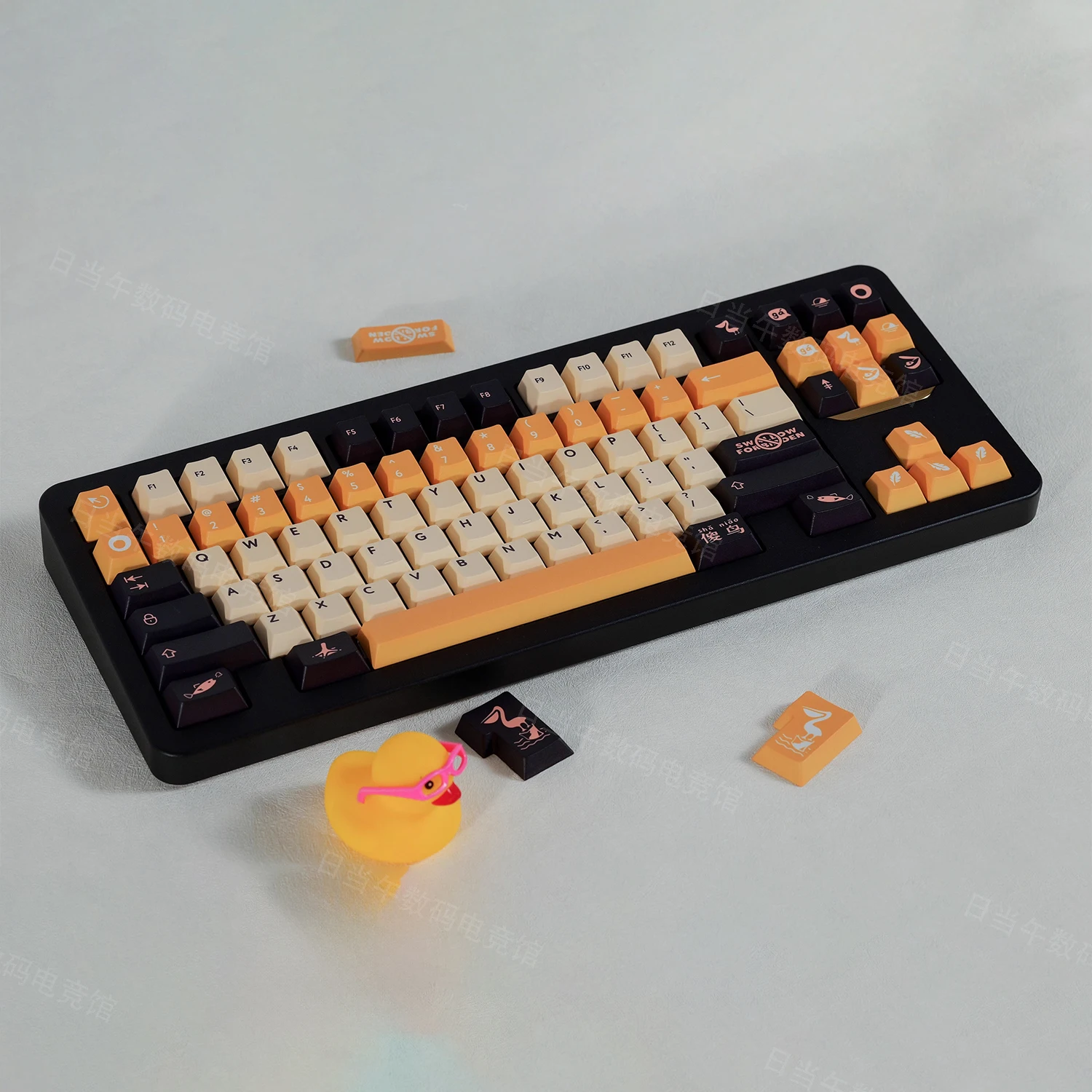 

170 Keys Pelican Keycaps Cherry Profile Dye Sublimation Keycap For MX Switch Mechanical Keyboard ANSI/ISO layout