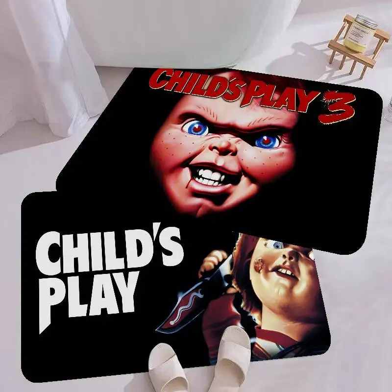 Classic Horror Movie C-Child P-Play Door Mat Nordic Style Bedroom Living Room Doormat Home Balcony Anti-Slip Alfombra