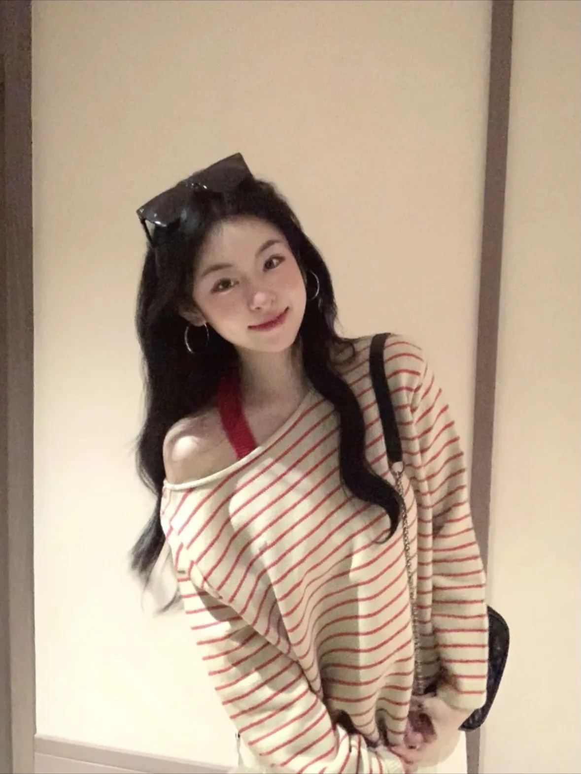 Coréen Sle coupe ample longue Sve tricoté pull femmes automne hiver Thiened oul baré doux confortable pull aérien