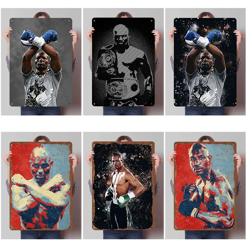 Bernard Hopkins Boxer Metal Posters Custom Vintage Metal Signs Wall Art Tin Plaque for Man Cave Modern Home Decoration Luxury