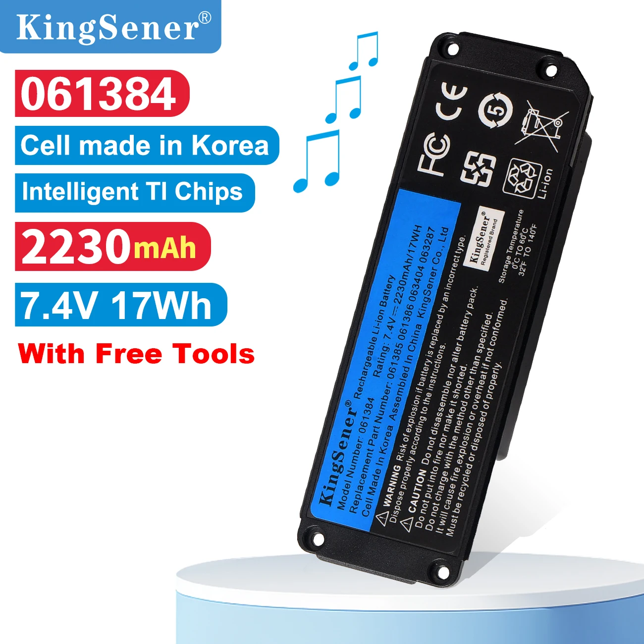 KingSener 061384 061385 061386 063404 063287 Battery For BOSE SoundLink Mini I Bluetooth Speaker Rechargeable Battery 7.4V 17WH