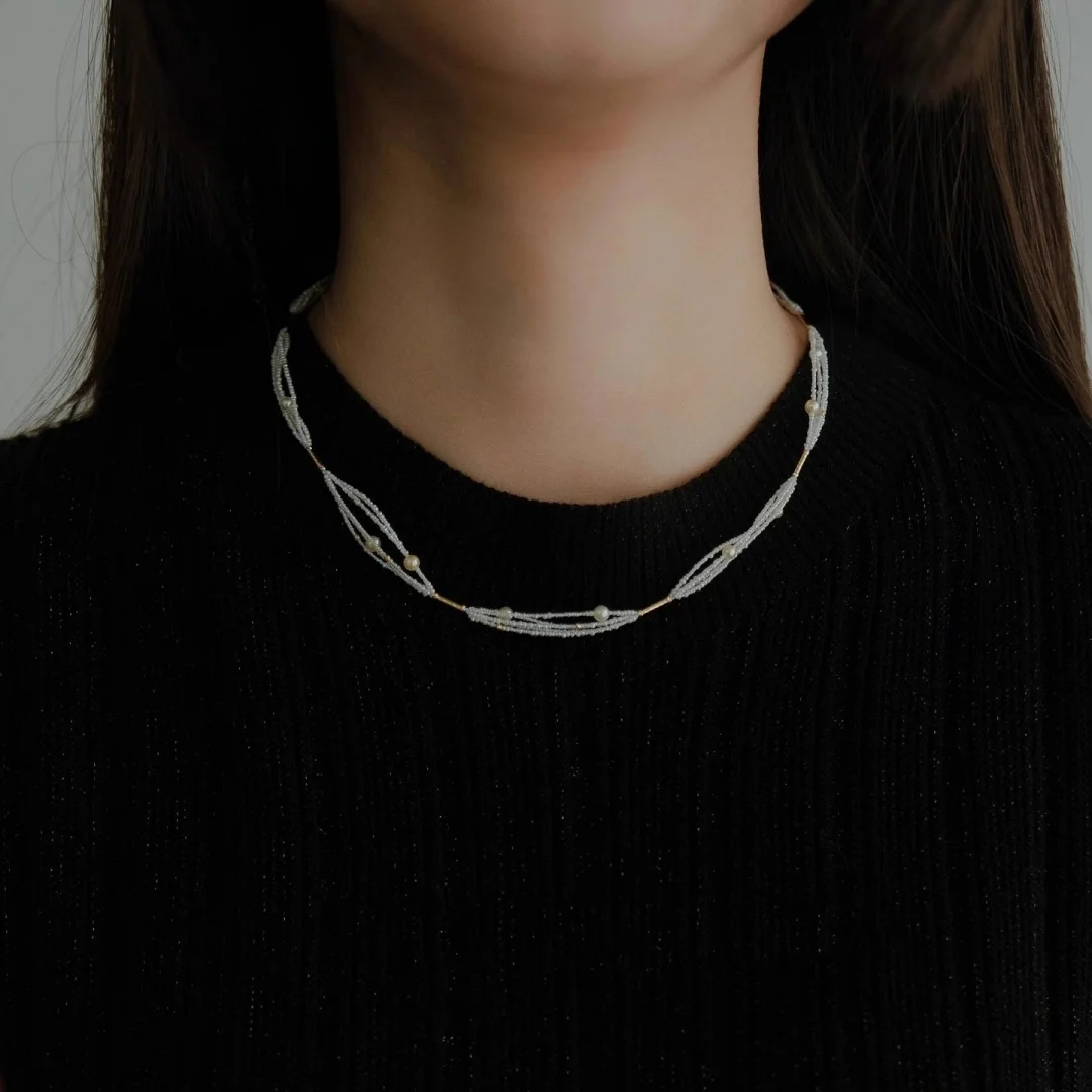 

DUTRIEUX Minimalism Charms Beads Necklace For Women Luxury Fashion Party Wedding Accessories Jewelry Accessory Christmas Gifts