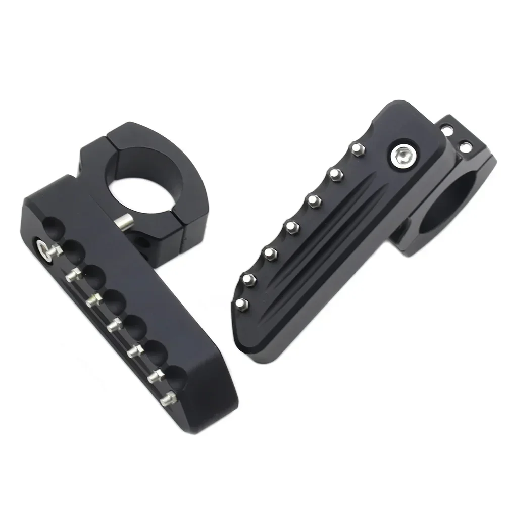 Motorcycle Highway Front Foot Pegs Folding Footrests Clamps 22-25mm For BMW F800GS Adventure S1000XR F750GS F850GS C400X C400GT