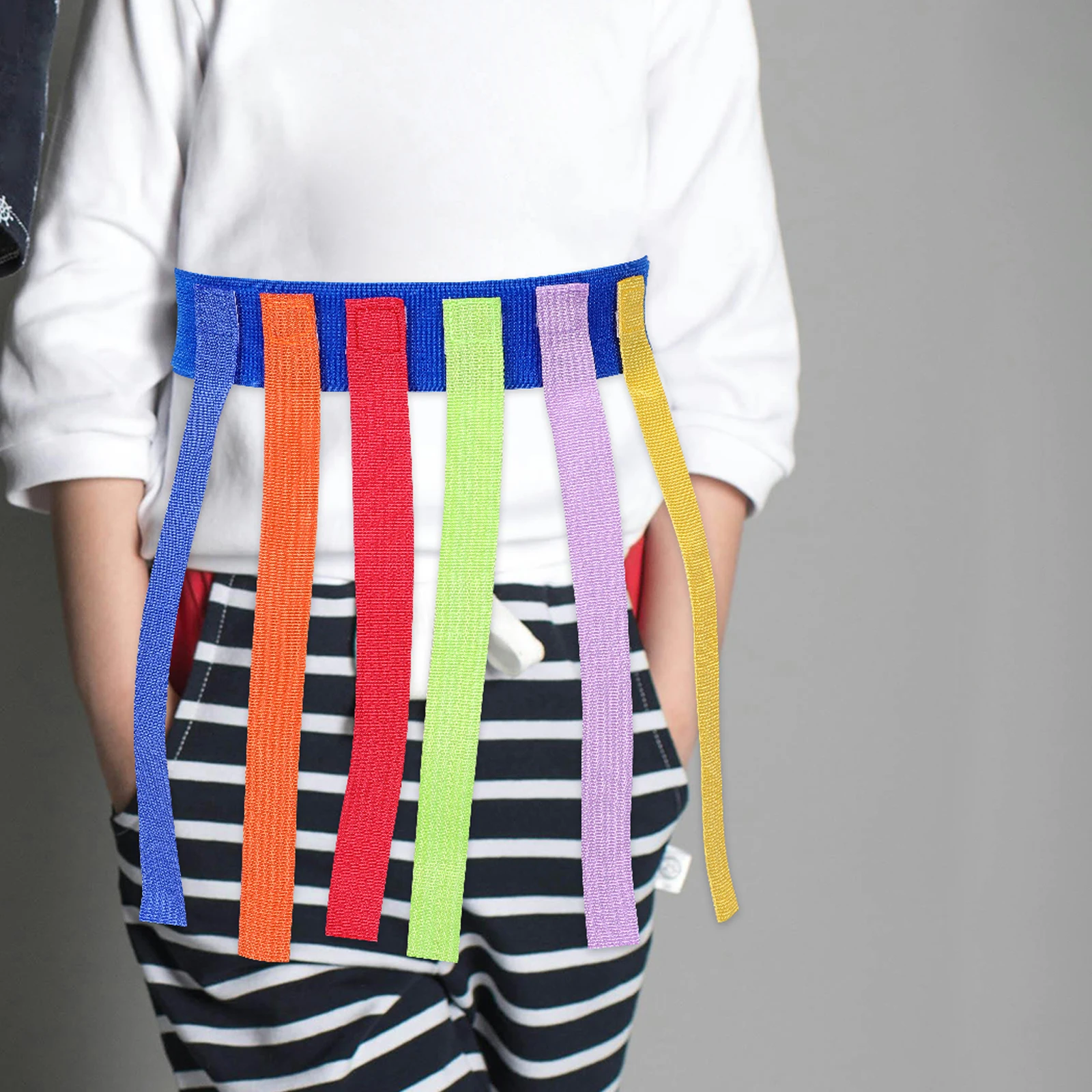 

5Pcs Kindergarten Outdoor Tail Catching Game Belt Stretchable Sensory Training Equipment Coordination Kids Park Games