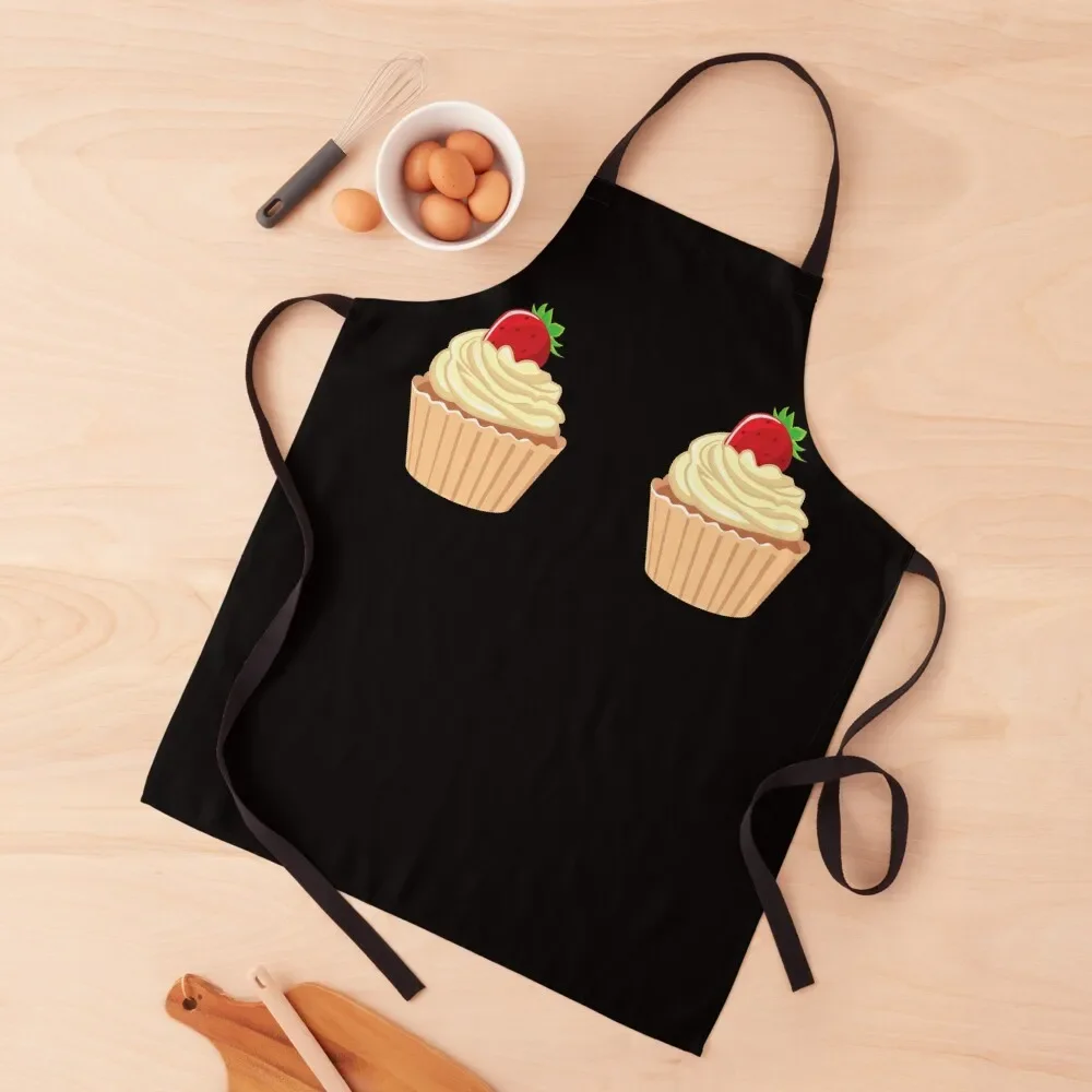 Delicious Cupcake Boobs - strawberry Apron For Men Chef Accessory Kitchen And Home Items Apron