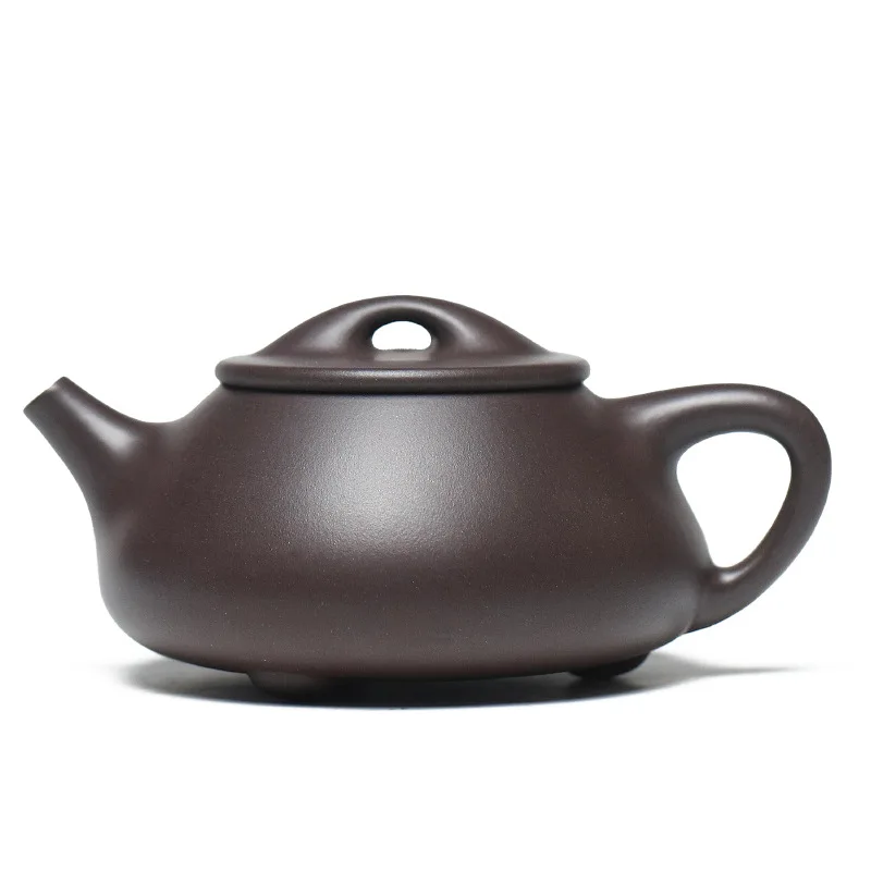 Authentic purple sand teapot raw ore Huanglong Mountain Tianqing purple mud ancient method all handmade Jingzhou stone scoop pot
