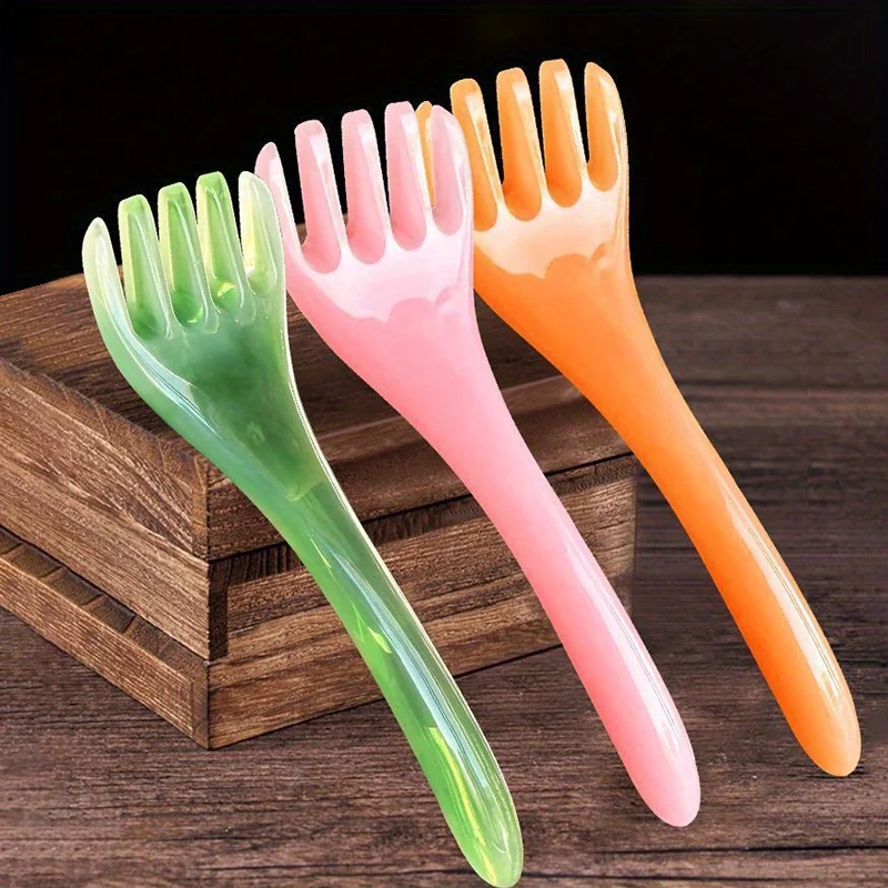 

Массажер для головы с пятью зубцами, скребок для мышц ног, рук и спины, 1 шт.