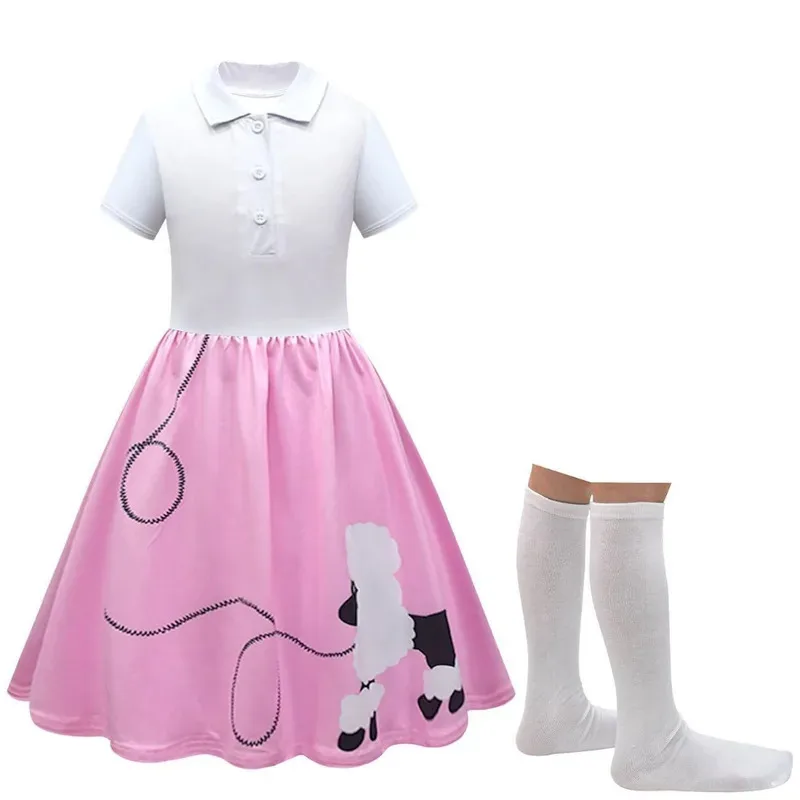 2025 yiyiFashion لطيف القلطي الأطفال الكرتون الوجه طوق زر فستان دعوى الفتيات الاطفال تأثيري حلي 50s 60s موضوع Carni #4