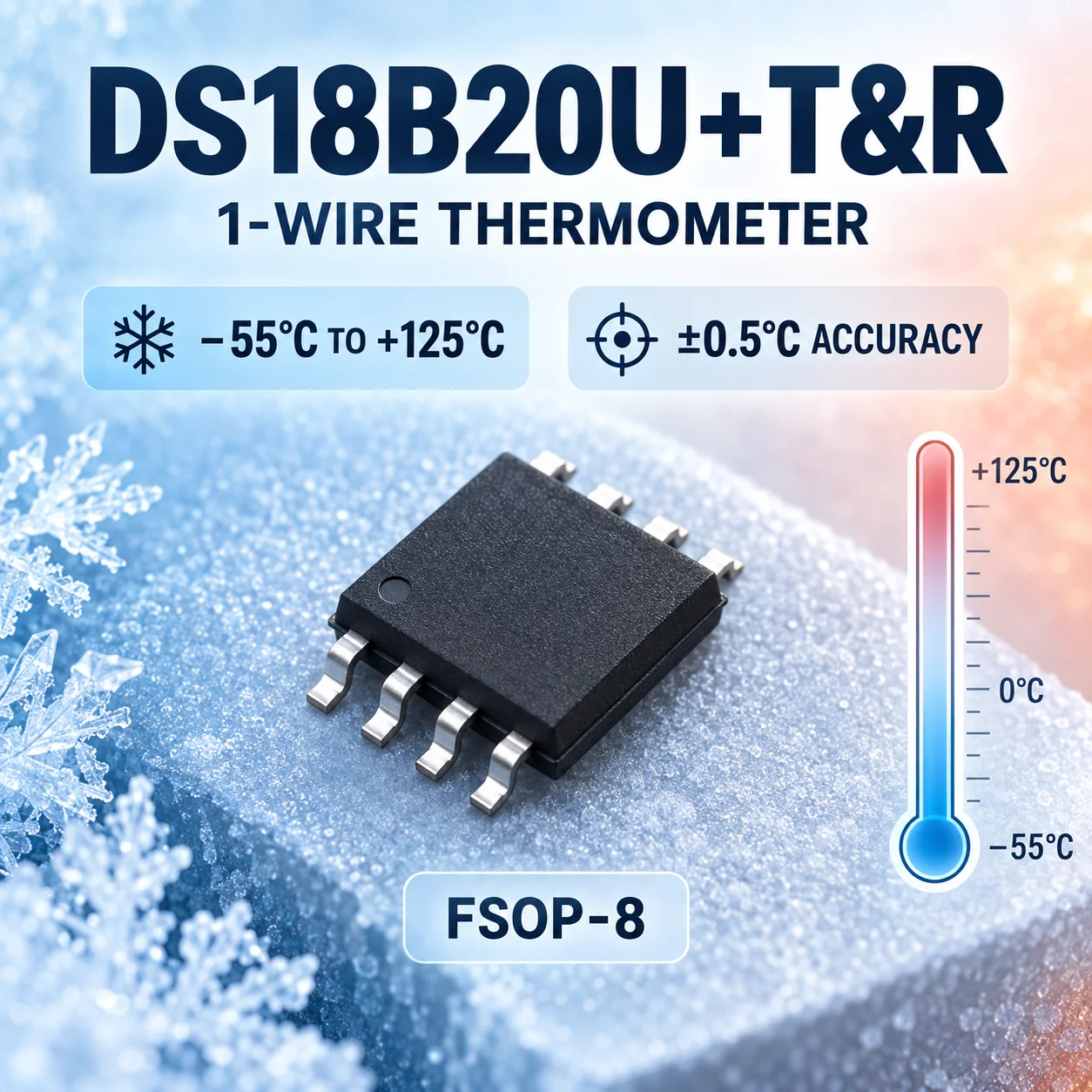 Brand New Original Factory Direct Sale DS18B20U+T&R Electronic Component