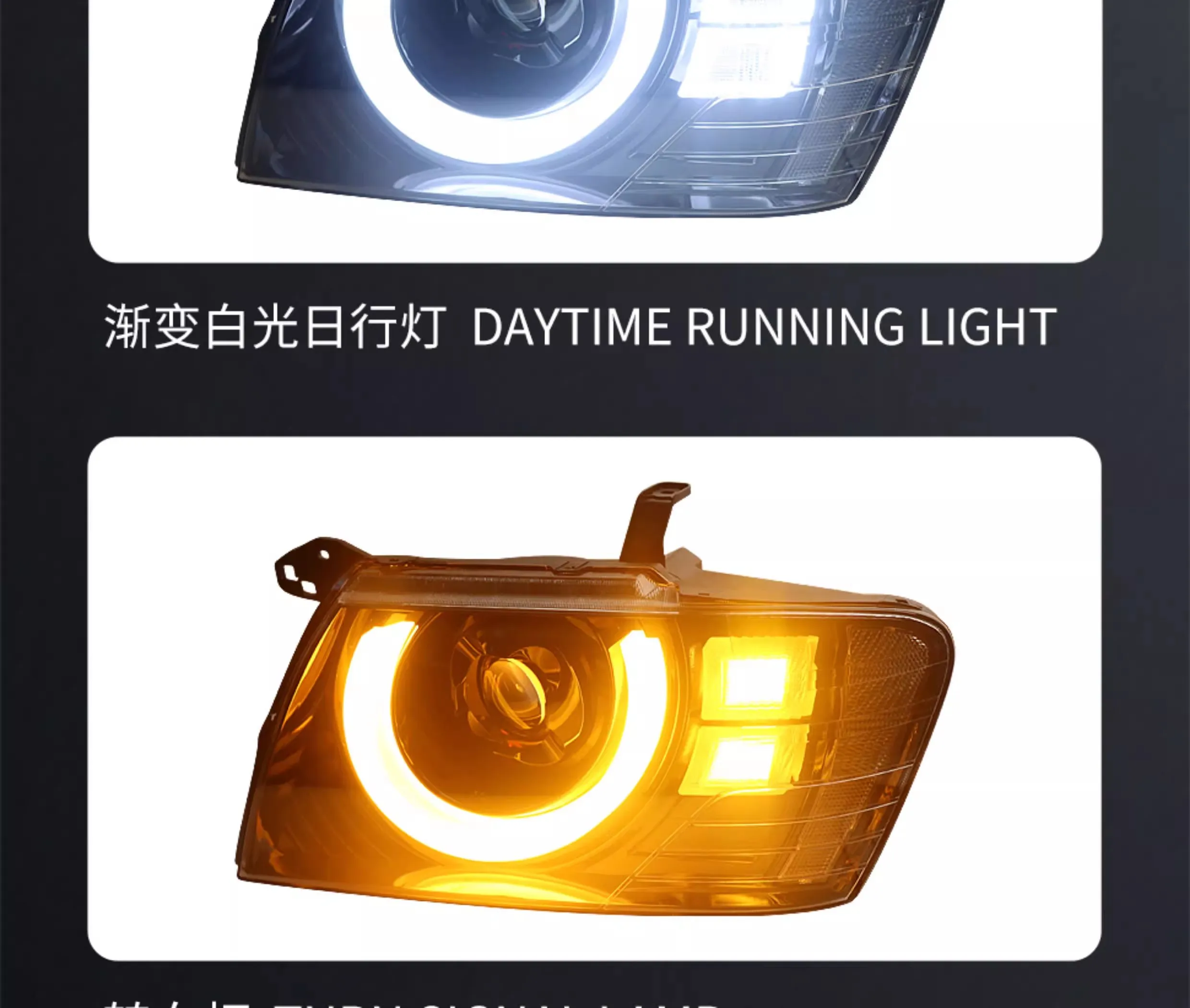 Car Lights for V73 FULL LED  HEADLIGHT 2003-2008 Year Pajero Montero V73 V75 V76 V77 V78 LED Head Light