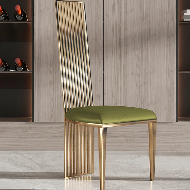 Luxury Chairs Modern Gold Legs Salon Designer Dressing Nail Lounge Dining Chairs Living Room Cadeiras De Jantar Home Furniture