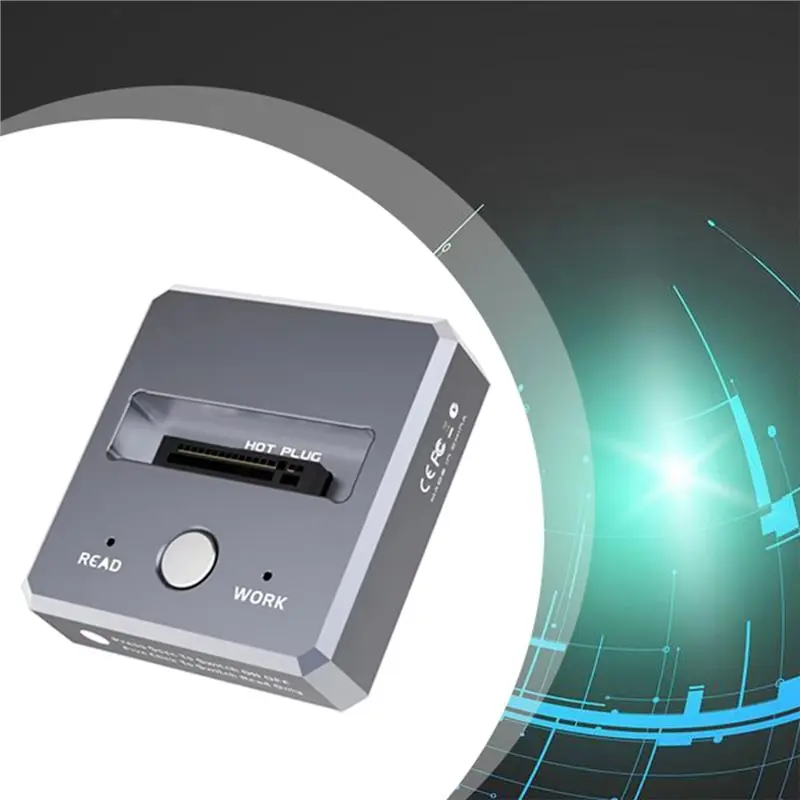 X64A-SATA/Nvme M. 2 SSD Reader USB-C To Host Docking Station USB3.2 Gen2 10 Gbps Solid State Drive Disk Adapter With Write Prote
