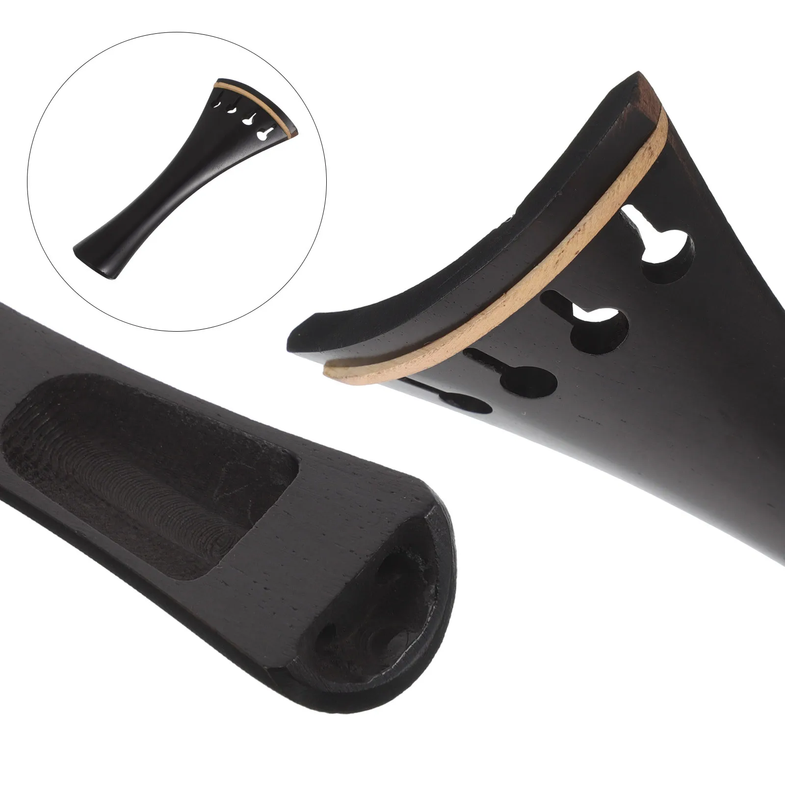 44 أداة سلسلة الذيل مزيج المواد الخشبية دقيقة يدوية يقلل من ضبط أجزاء الكمان المتكررة مع مسند الذقن