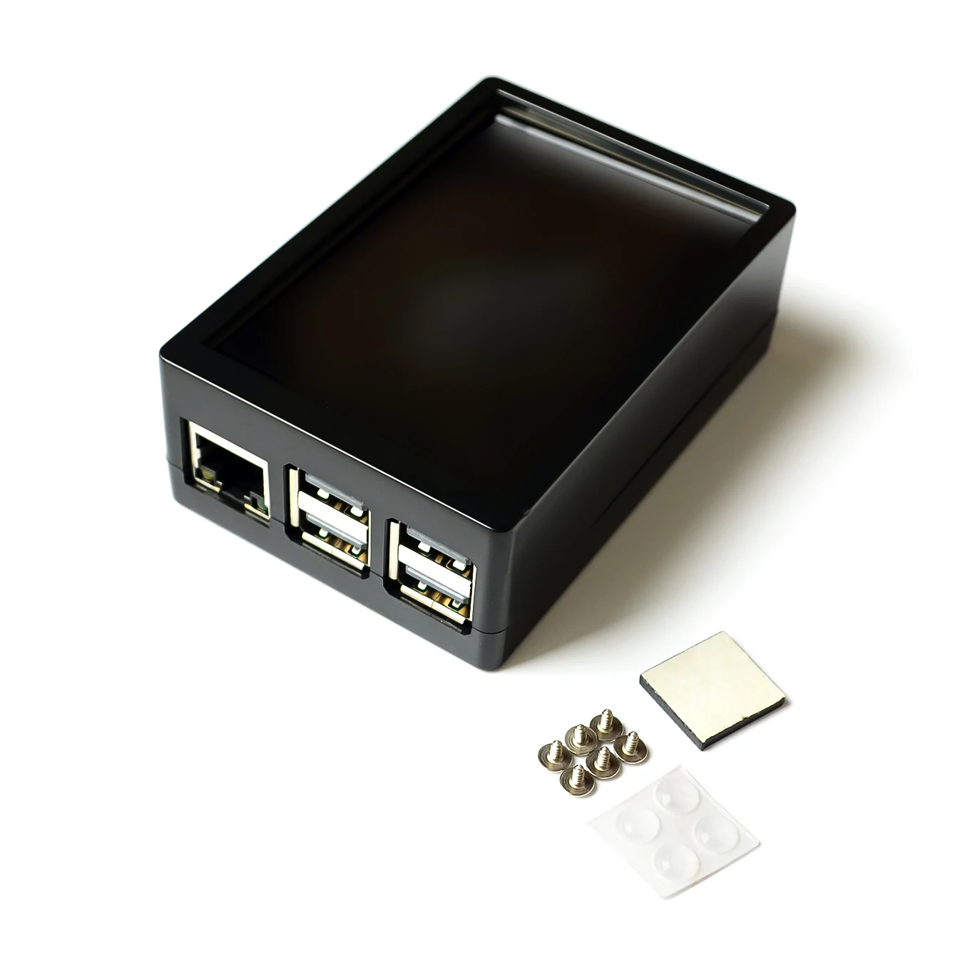 Raspberry PI 3B 3.5inch touch display housing can be installed cooling fan 2 in 1 ABS box