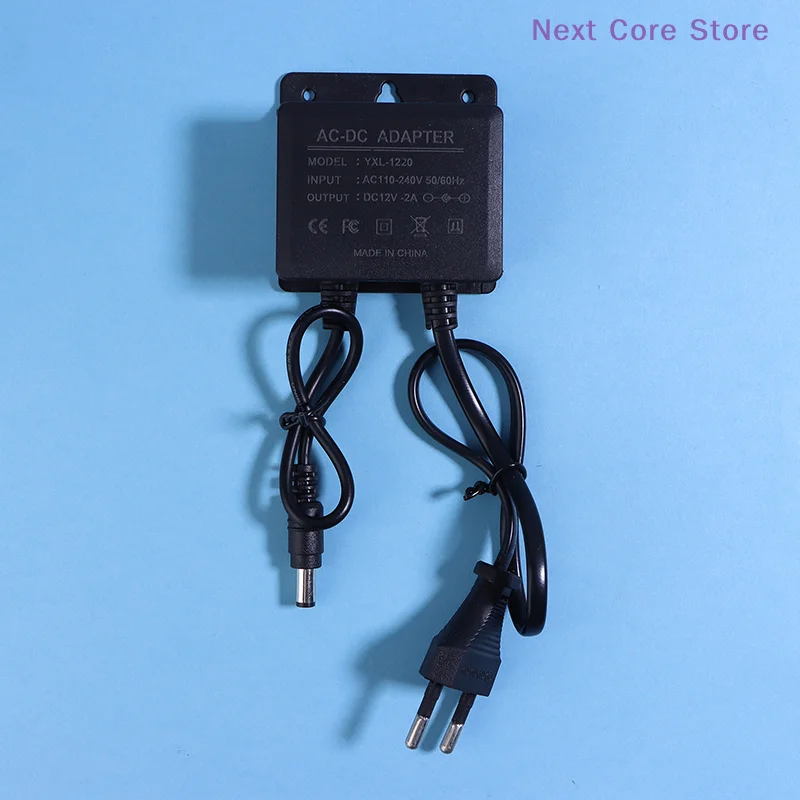 DC 12V 2A Waterproof Outdoor Power Supply EU Plug Adapter CCTV Camera Power Adapter CCTV Security Surveillance Camera Charger