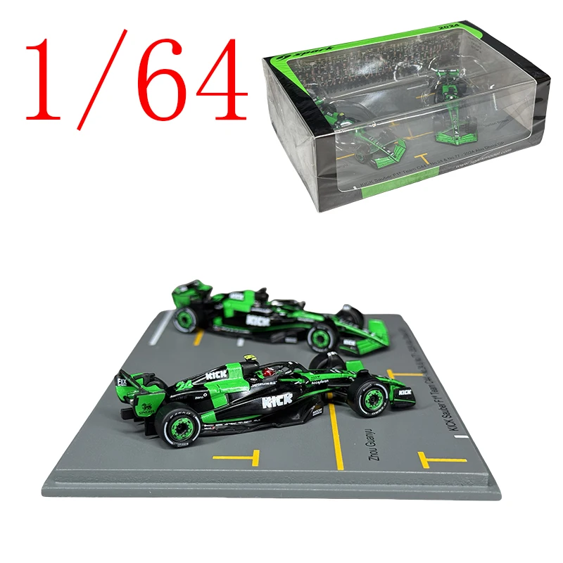 

Spark литой под давлением, масштаб 1/64, модель автомобиля из сплава, кол F1 Kick C44 2024, игровые транспортные средства, игрушки для мальчиков, подарок, оригинальная коробка