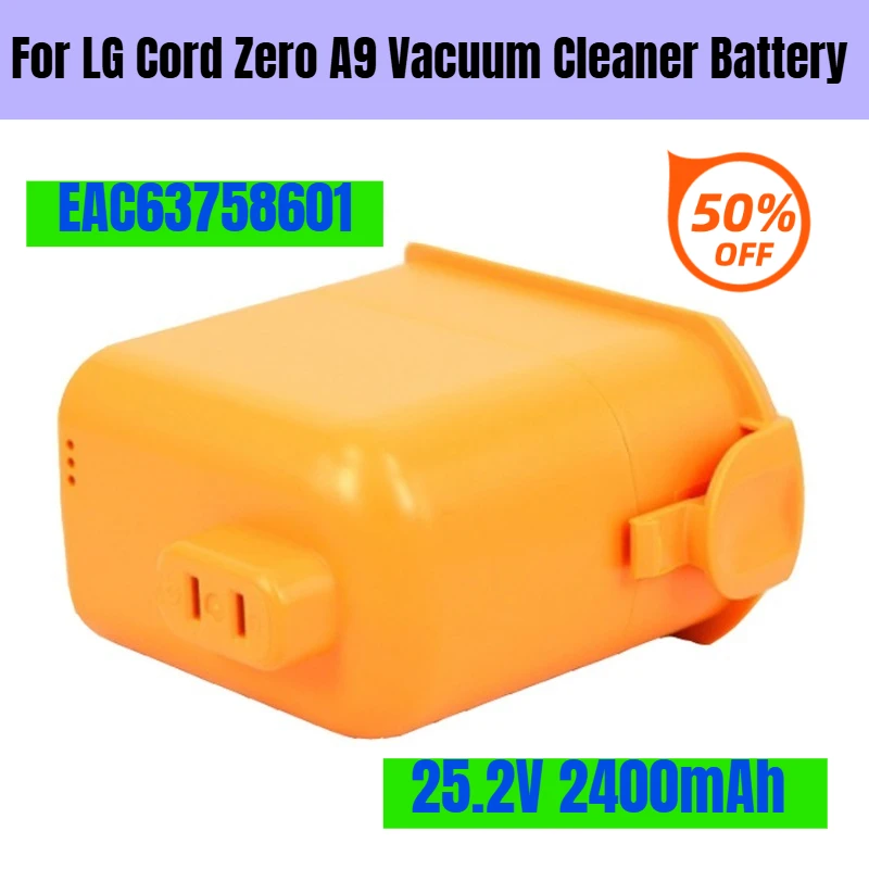 

25.2V 2400mAh PT-LA9 for LG Cord Zero A9 Vacuum Cleaner Battery EAC63758601
