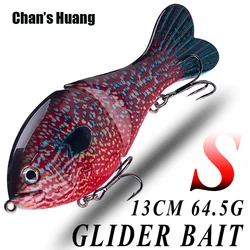 Chan's Huang Glider Bait Big Game Fishing Lures 13CM 64.5G Slider Hard Swim Bait Artificial Silent Glide Jointed Swimbait Newest