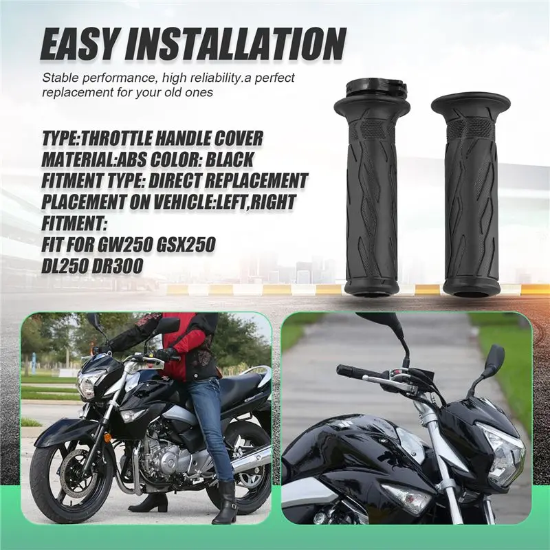 A73Q-Motorcycle Throttle Handle Plastic Handle Cover For Haojue GW250 GSX250 DL250 DR300