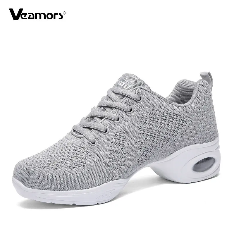 

Women's Jazz Shoes Casual Sneakers Breathable Lady Soft Athletic Walking Dance Training Shoes Platform Zapatos De Mujer