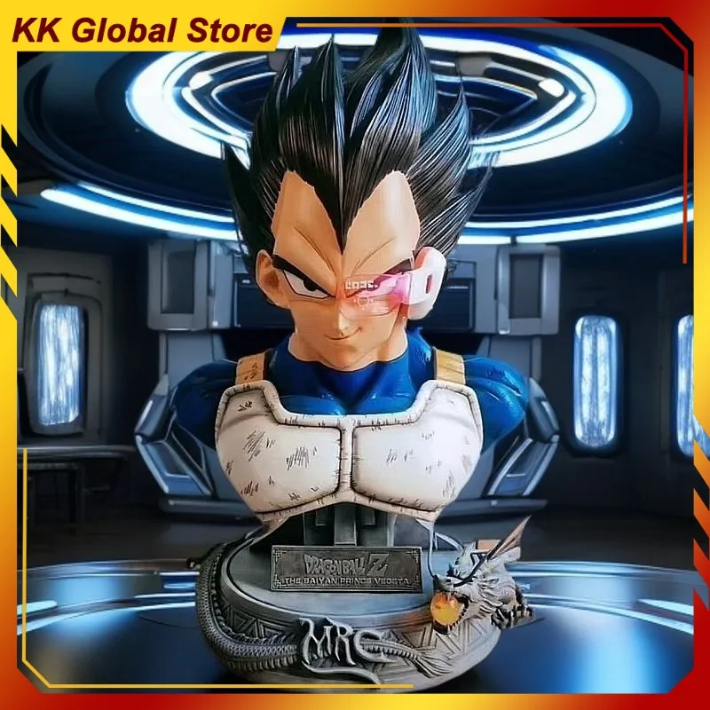 

1:1 Dragon Ball Vegeta аниме-фигурка может излучить модель по периметру света, украшение для рабочего стола из смолы, детский рождественский подарок, игрушки
