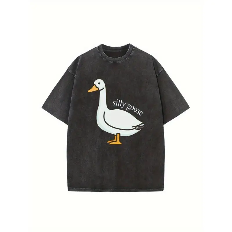 

Funny Silly Goose T-Shirt Cute Animal Graphic Tee Unisex Humorous Bird Apparel Unique Pet Lover Gift