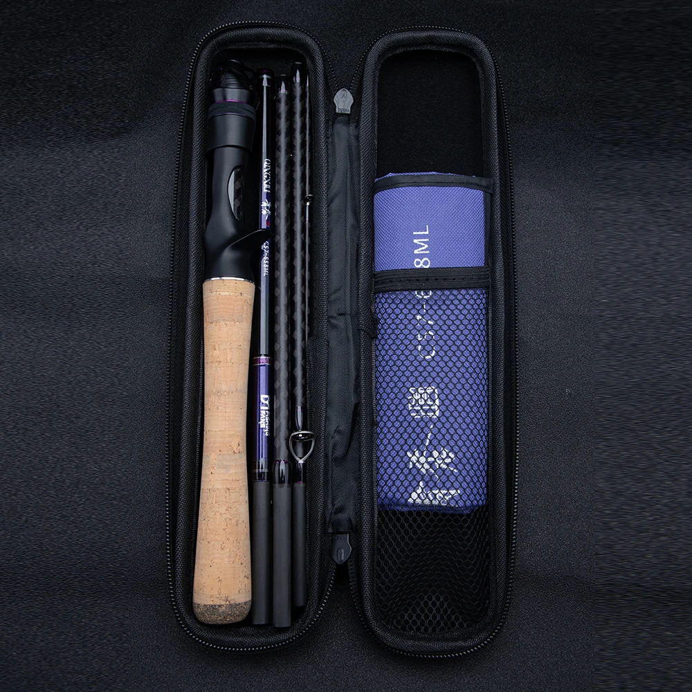 FISHINGFANS QINGXIU FUJI ALCONITE Guide UL ML Reise-Angelruten, tragbar, aus hochwertigem Carbon, flexibler AA-Korkgriff, 1-6g 7-14g 6-12lb – Detail 26