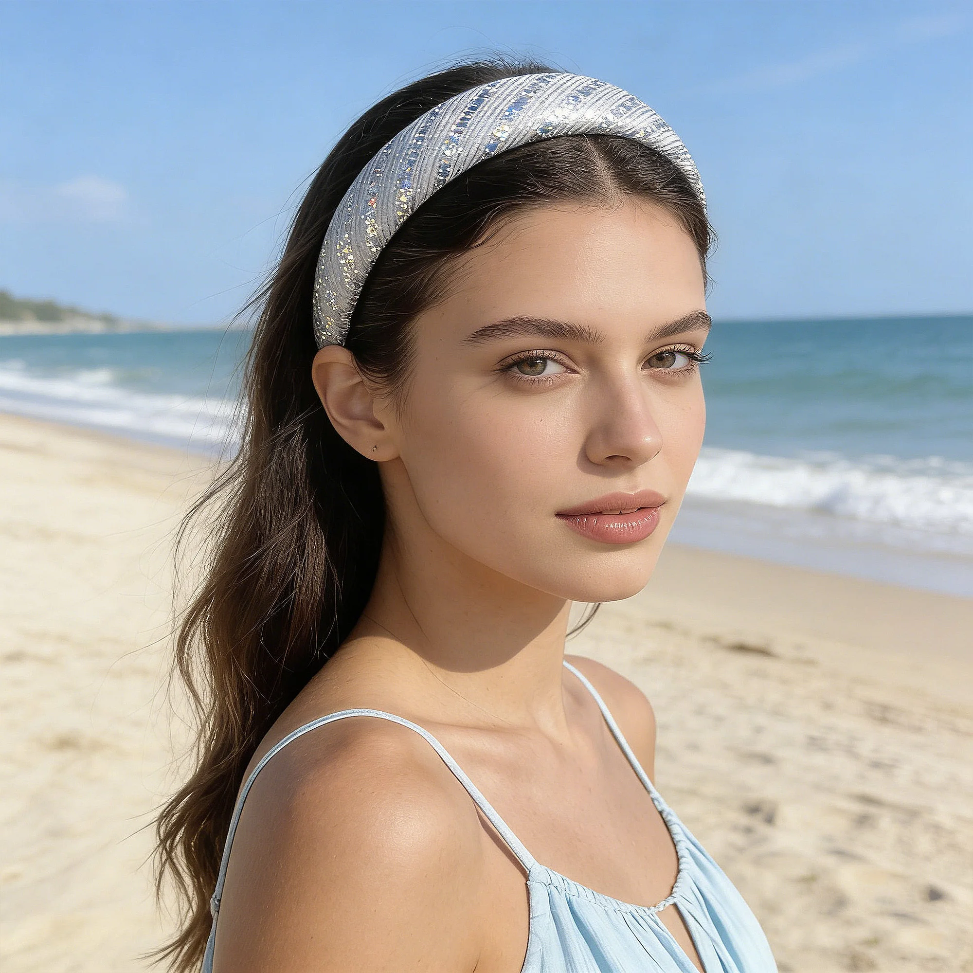 

Leopard Versatile Wide Padded HeadBand, High-End Sponge HairBand,Hair Band Hair Accessory For Womens Girls Daily Outdoor Wear