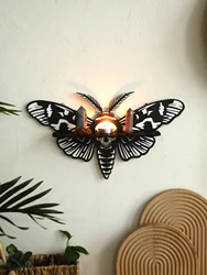Halloween Crystal Shelf Display Dragonfly Butterfly Floating Wall Shelf for Gothic Home Decor Halloween Party Wall Decorations