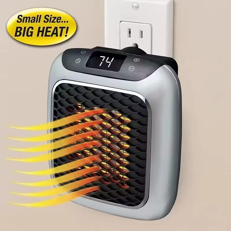 Mini Electric Heaters Household Ultra-Quiet Wall-Mounted Bathroom Heater Enjoy The Silence and Warmth! PTC Heating