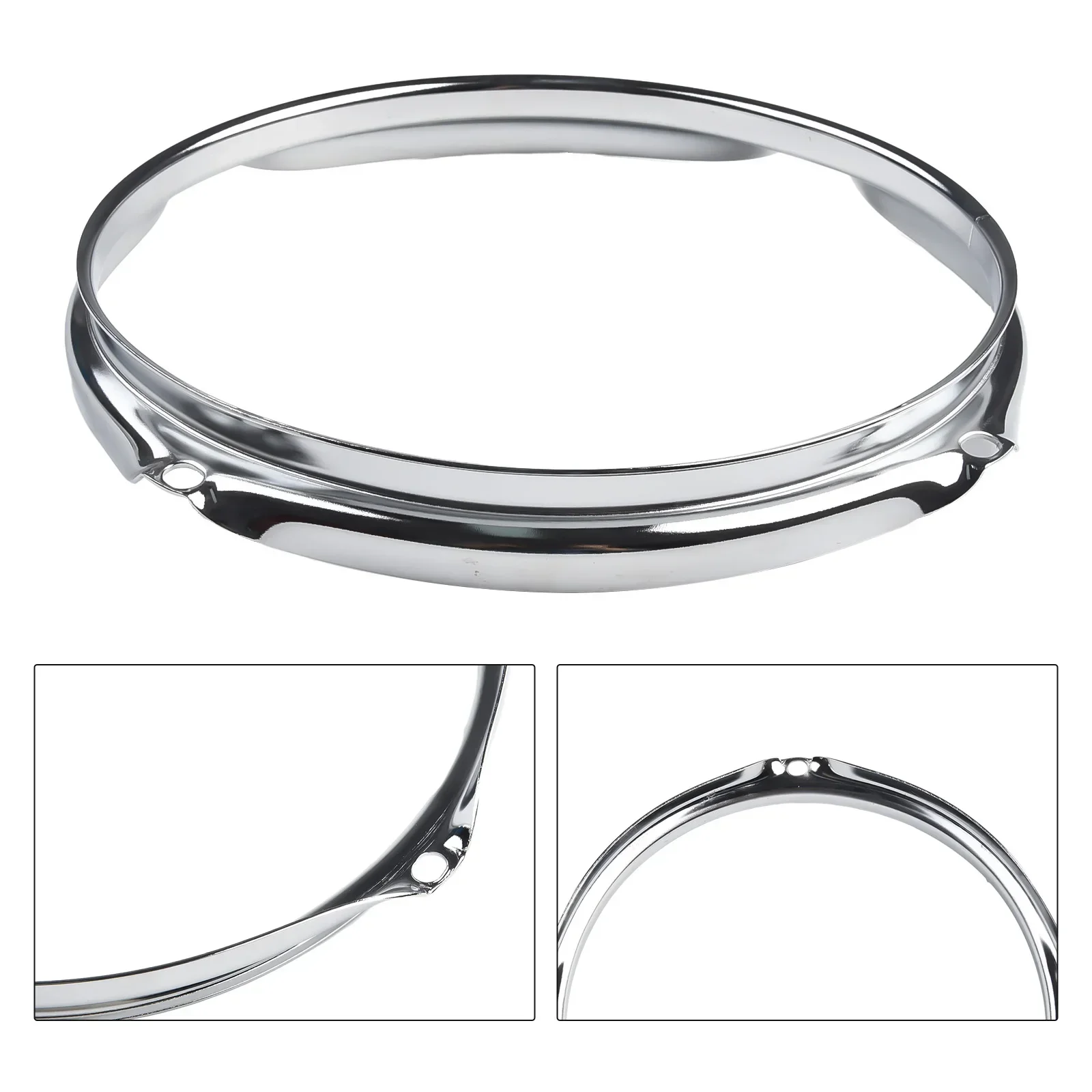 Snare Drum Hoop Ring Rim Zinc Alloy For 8/10/12/14 Inch Snare Drum Percussion Instrument Parts Accessories Heavy Duty Rim Guard