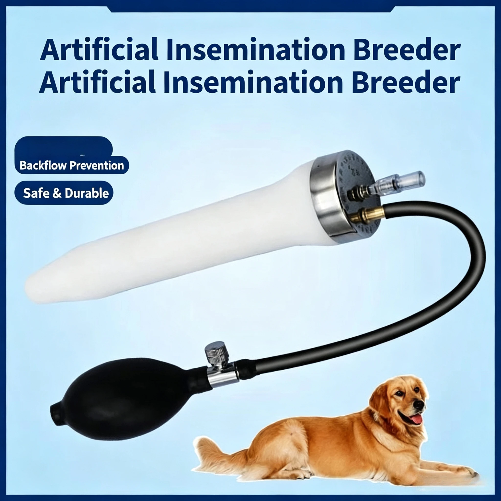 Dog Artificial Insemination Device Single Pressure Canine Breeding Kit Pig AI Tool