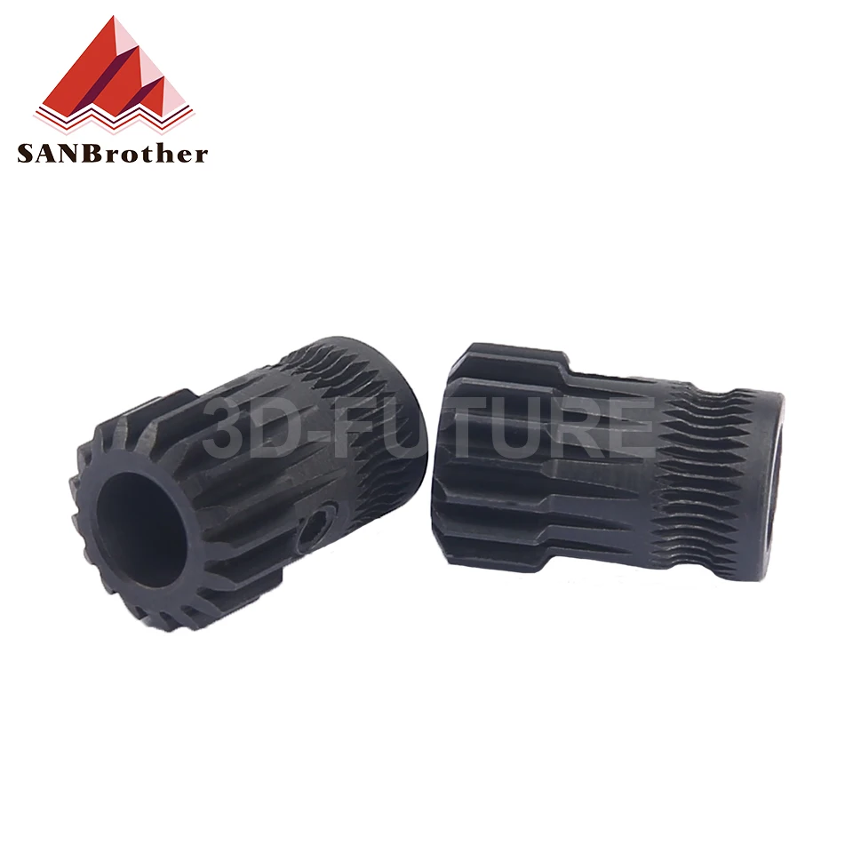 Juego de poleas de acero para impresora 3D Prusa i3 MK2/MK3, pieza de impresora 3D clonada Btech, engranajes duales, Kit de poleas de acero Prusa