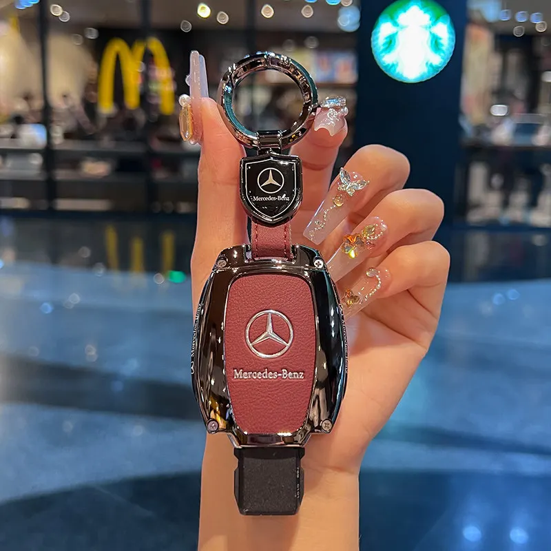 Suitable for the new Mercedes Benz GLC300L keycase 2026C260L men's E300L car C200L shell S-Class EQE buckle leather