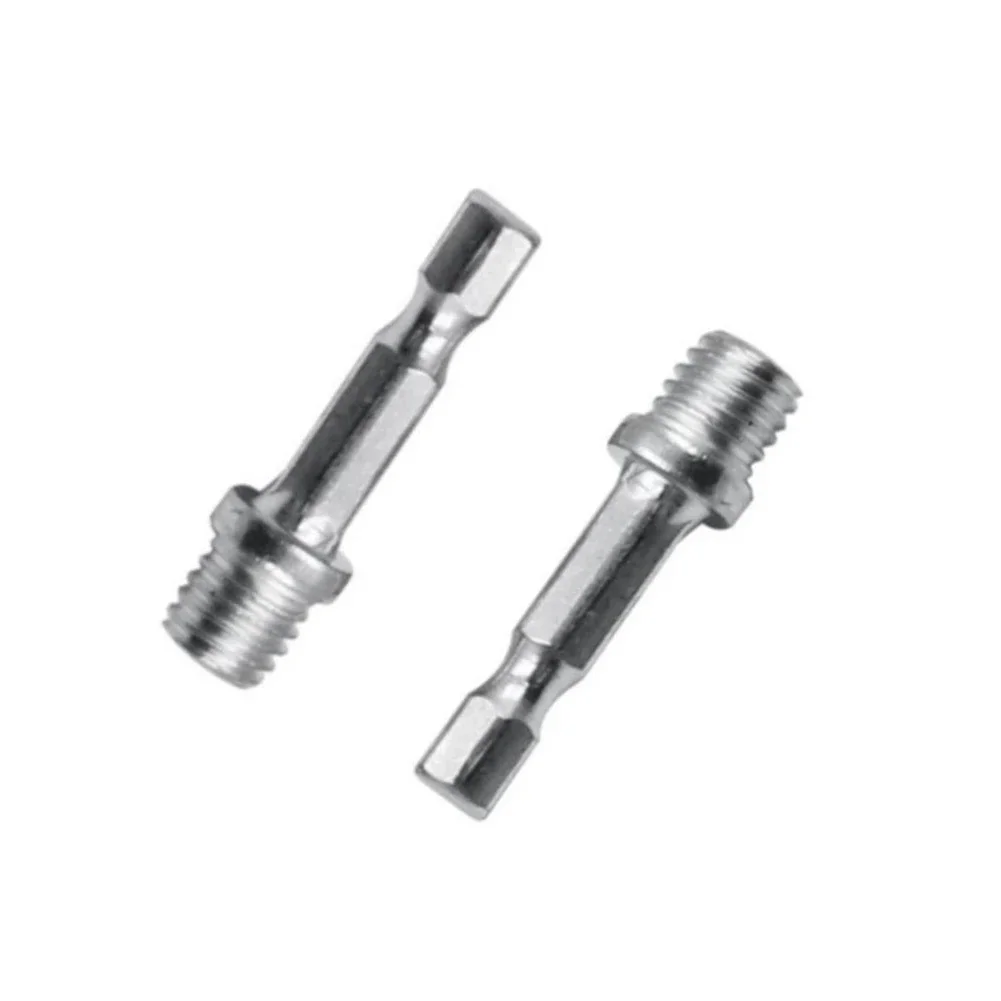 Efficiently Extend Your Electric Drill with 2pc 14 Hexagon Connecting Rod Adapter Drill Chuck M10 Disc Connection