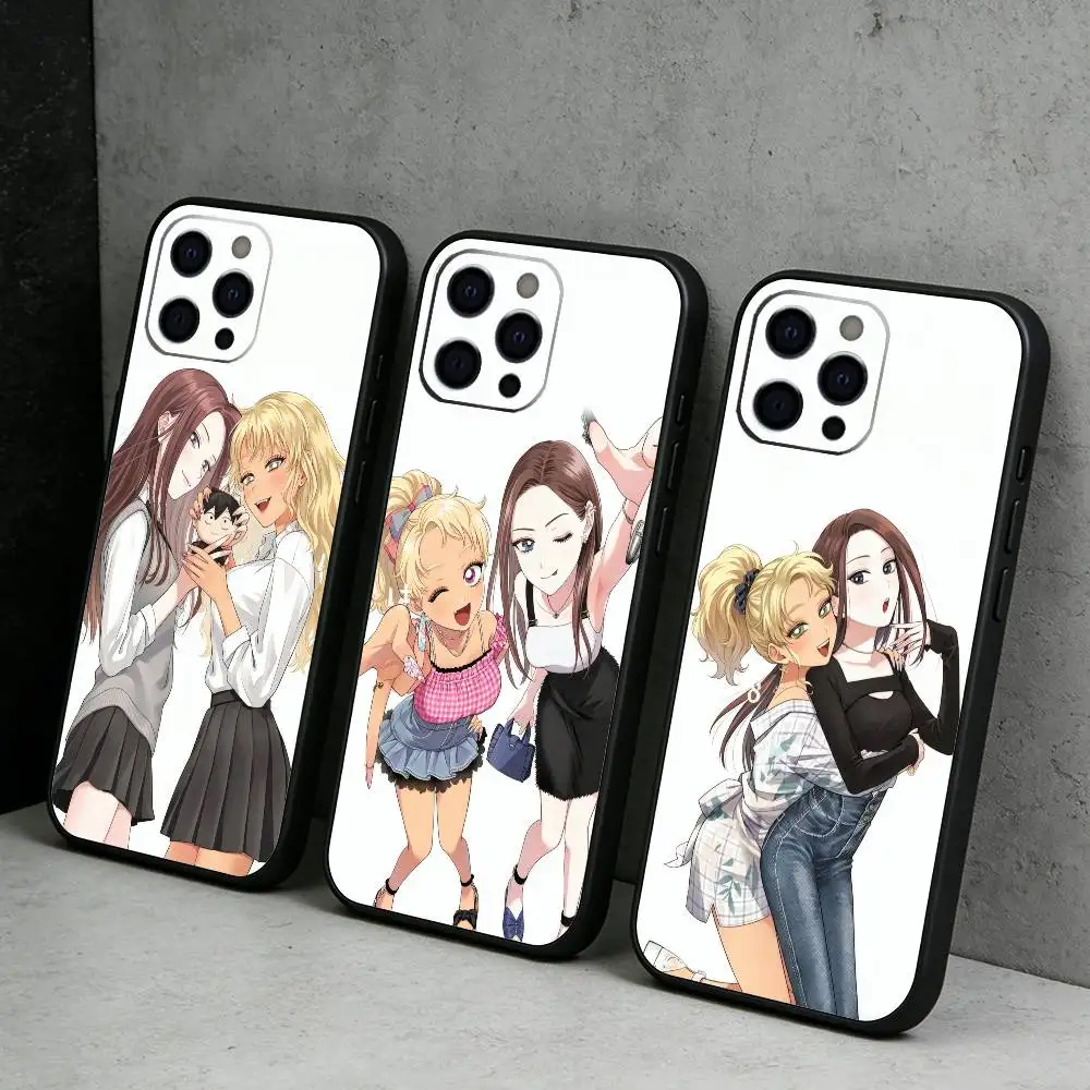 Anime O-Otaku ni Y-Yasashii Gal Wa Inai Phone Case For iPhone17,16,15,14,13,12 Plus,Max Soft Silicone Black Cover