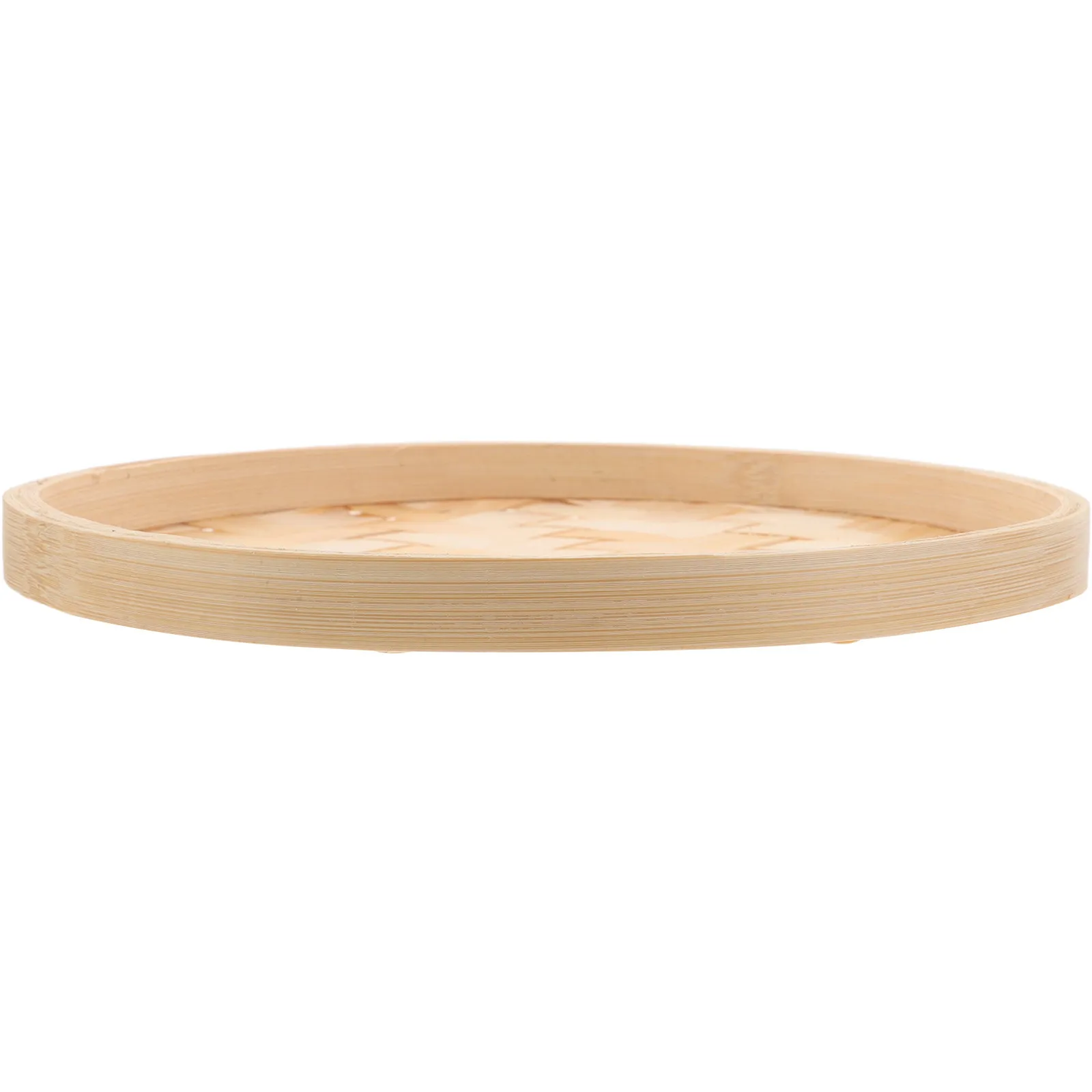 Unpainted Hand-Woven Bamboo Round Wall Decor Tray - Creative Woven Sieve Ornament for Bedroom Dining Lounge Wall Art Dessert
