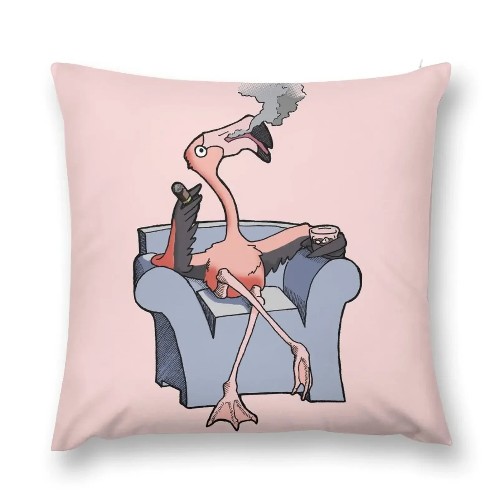 

Boston Legal Flamingos - Alan Shore Throw Pillow luxury throw pillow covers Throw Pillow