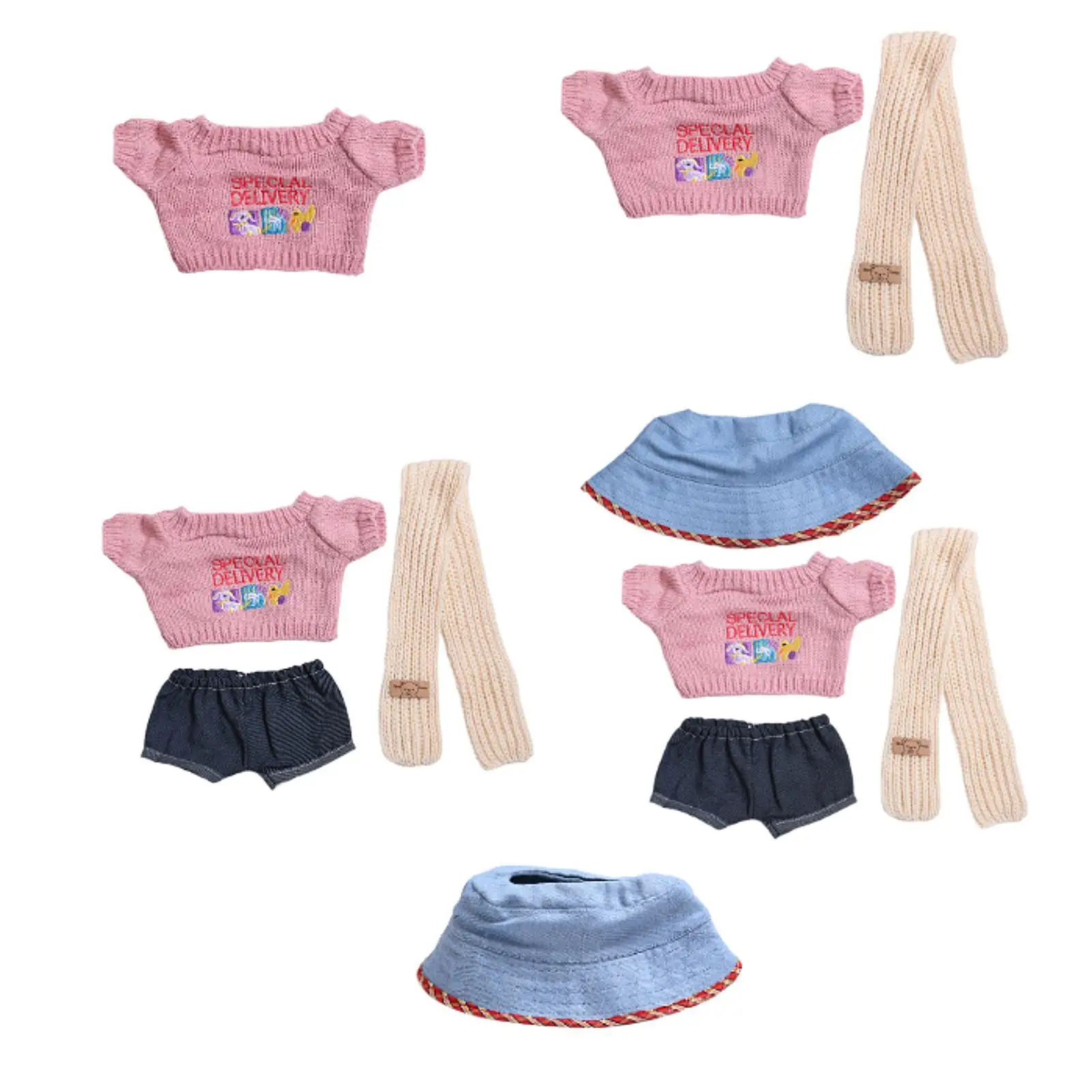 

Миниатюрная одежда для кукол для девочек, мягкая одежда с животными, милые наряды для кукол «сделай сам», одежда для куклы 38 см, подарки на день рождения