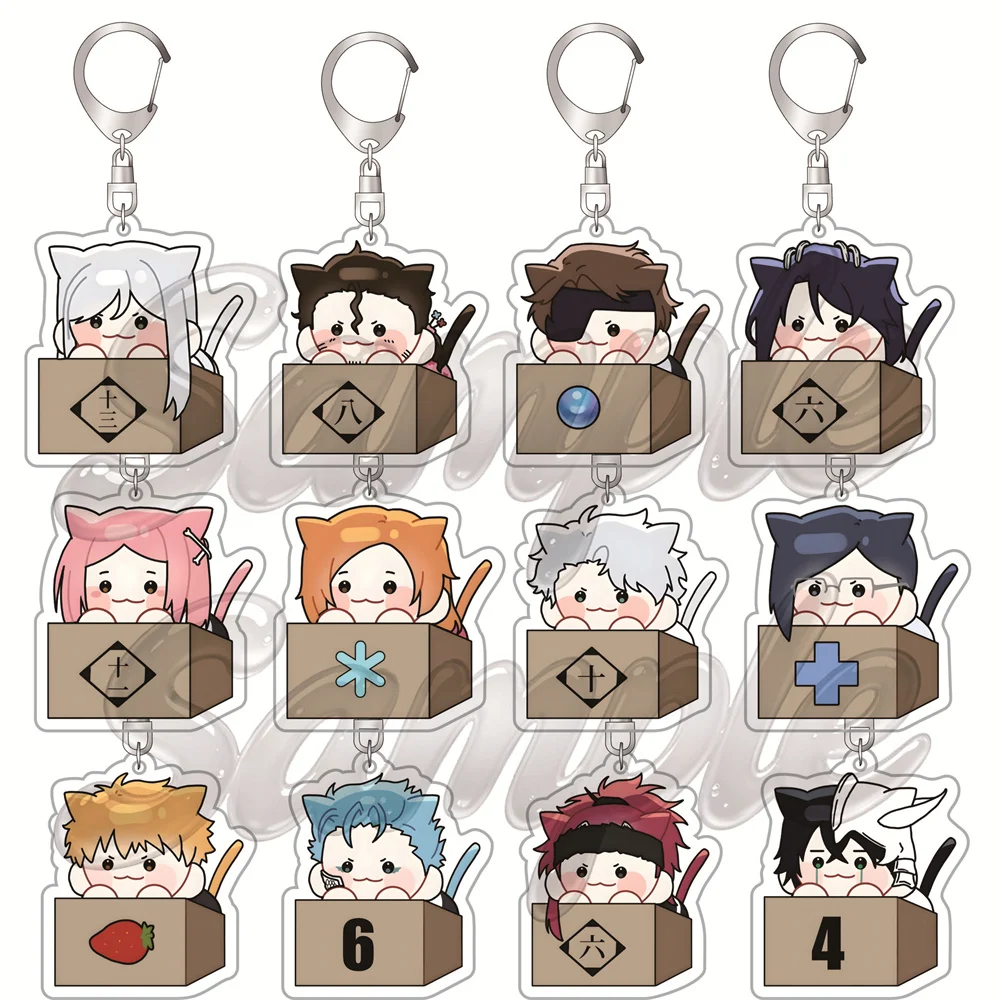 Hot Anime Bleach: Thousand-Year Blood War 6cm Acrylic Keyrings Backpack Decorations Accessories Decor Gifts Exquisite Products